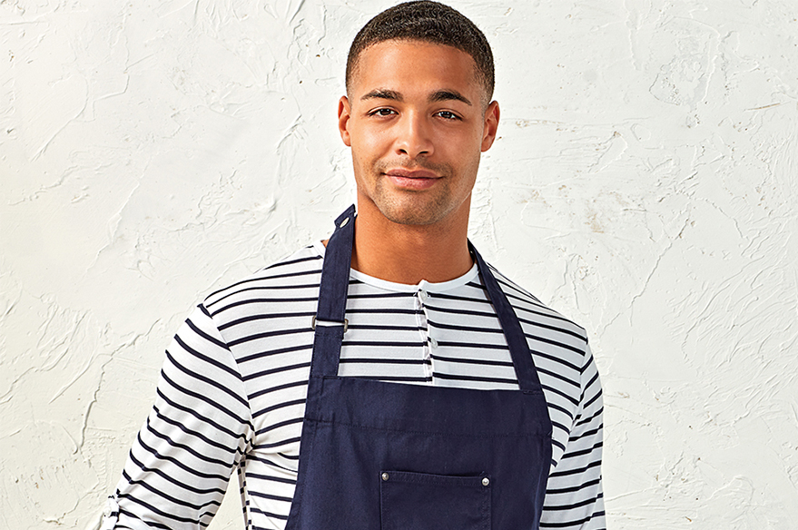 The Navy PR132 Chino Bib Apron